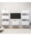 vidaXL 7 Piece TV Cabinet Set White 30,5x30x60 cm Engineered Wood