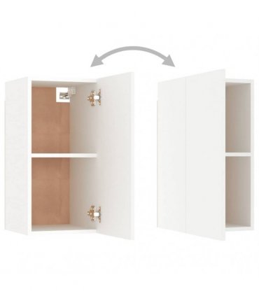 vidaXL 7 Piece TV Cabinet Set White 30,5x30x60 cm Engineered Wood