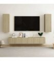 vidaXL 5 Piece TV Cabinet Set Sonoma Oak Engineered Wood