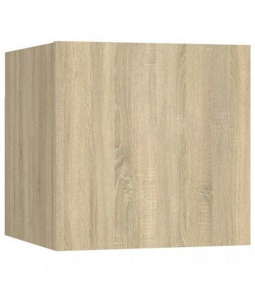 vidaXL 10 Piece TV Cabinet Set Sonoma Oak Engineered Wood