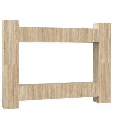 vidaXL 10 Piece TV Cabinet Set Sonoma Oak Engineered Wood