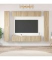 vidaXL 10 Piece TV Cabinet Set Sonoma Oak Engineered Wood