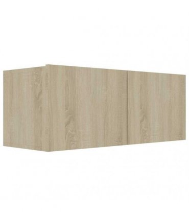 vidaXL 4 Piece TV Cabinet Set Sonoma Oak Engineered Wood