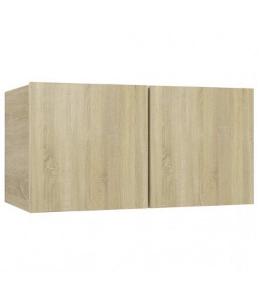 vidaXL 8 Piece TV Cabinet Set Sonoma Oak Engineered Wood