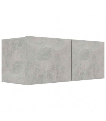 vidaXL 7 Piece TV Cabinet Set Concrete Grey Engineered Wood