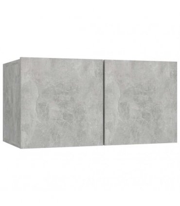 vidaXL 4 Piece TV Cabinet Set Concrete Grey Engineered Wood