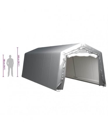 vidaXL Storage Tent 300x750 cm Steel Grey