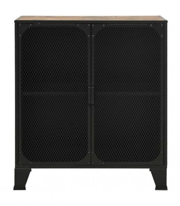 vidaXL Storage Cabinets 2 pcs Rustic Brown 72x36x82 cm Metal and MDF