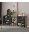 vidaXL Storage Cabinets 2 pcs Grey 72x36x82 cm Metal and MDF