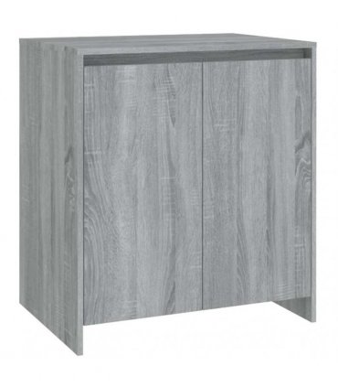 vidaXL 3 Piece Sideboard Grey Sonoma Engineered Wood