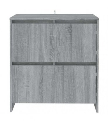 vidaXL Sideboards 2 pcs Grey Sonoma 70x41x75 cm Engineered Wood
