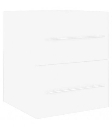 vidaXL Sink Cabinet with Built-in Basin White Engineered Wood