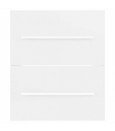 vidaXL Sink Cabinet with Built-in Basin White Engineered Wood