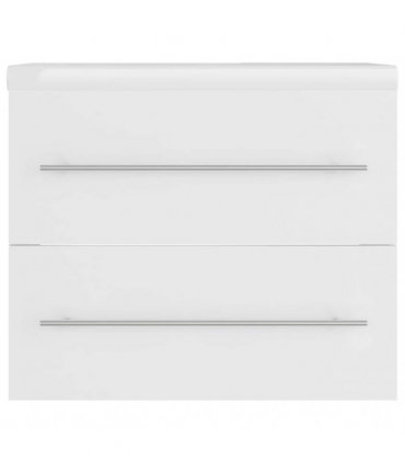 vidaXL Sink Cabinet with Built-in Basin White Engineered Wood