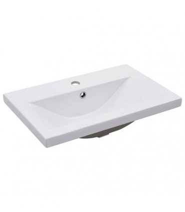 vidaXL Sink Cabinet with Built-in Basin White Engineered Wood