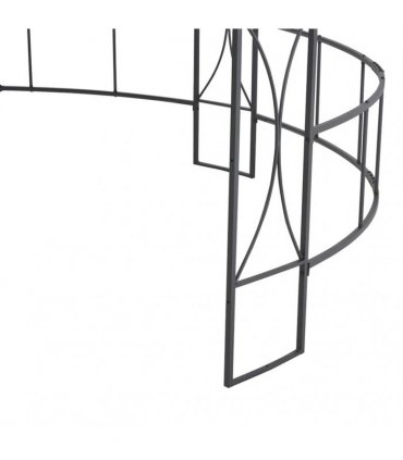 vidaXL Gazebo 300x290 cm White Round