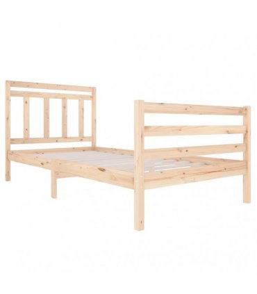 vidaXL Bed Frame without Mattress Solid Wood 100x200 cm