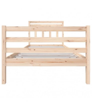 vidaXL Bed Frame without Mattress Solid Wood 100x200 cm