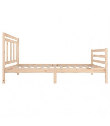 vidaXL Bed Frame without Mattress Solid Wood 100x200 cm