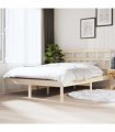vidaXL Bed Frame without Mattress Double Solid Wood