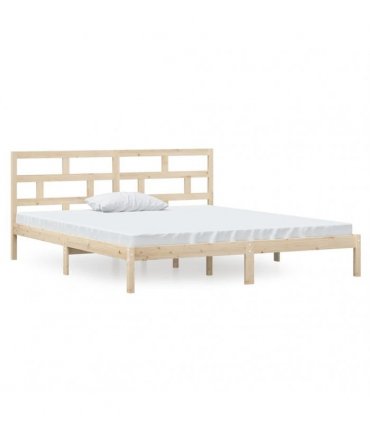 vidaXL Bed Frame without Mattress Double Solid Wood