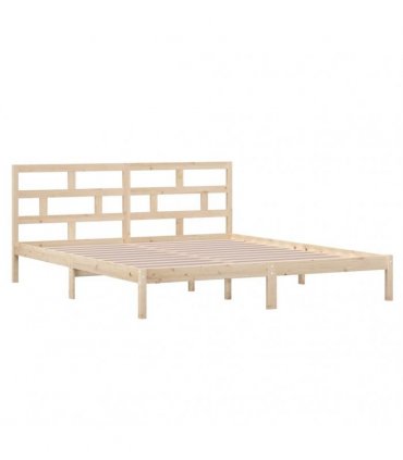 vidaXL Bed Frame without Mattress Double Solid Wood