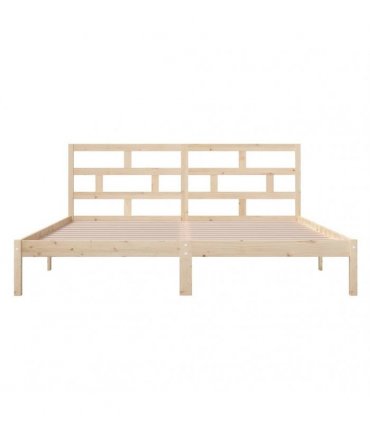 vidaXL Bed Frame without Mattress Double Solid Wood