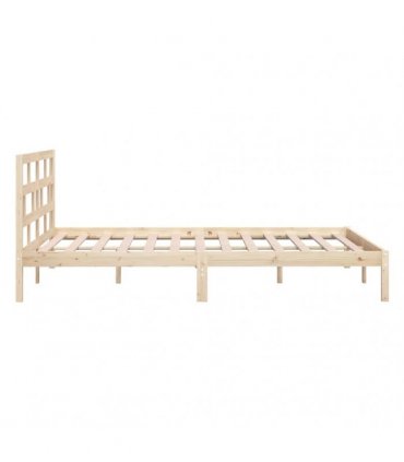vidaXL Bed Frame without Mattress Double Solid Wood