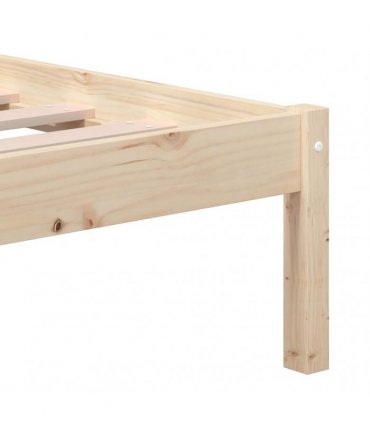vidaXL Bed Frame without Mattress Double Solid Wood
