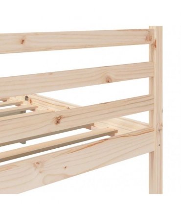 vidaXL Bed Frame without Mattress Solid Wood 100x200 cm