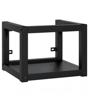 vidaXL Bathroom Washbasin Frame with Built-in Basin Black Iron