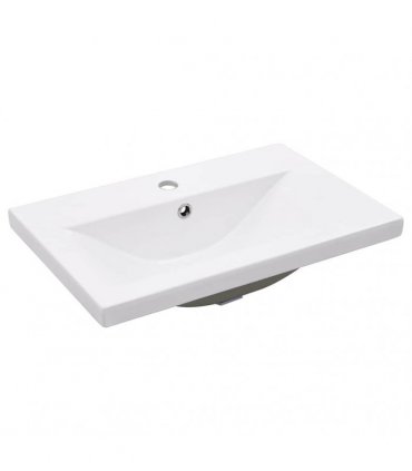 vidaXL Bathroom Washbasin Frame with Built-in Basin Black Iron