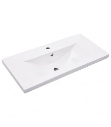 vidaXL Bathroom Washbasin Frame with Built-in Basin Black Iron