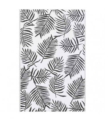 vidaXL Outdoor Carpet ARAKIL White and Black 120x180 cm PP