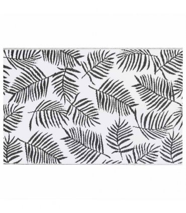 vidaXL Outdoor Carpet ARAKIL White and Black 120x180 cm PP