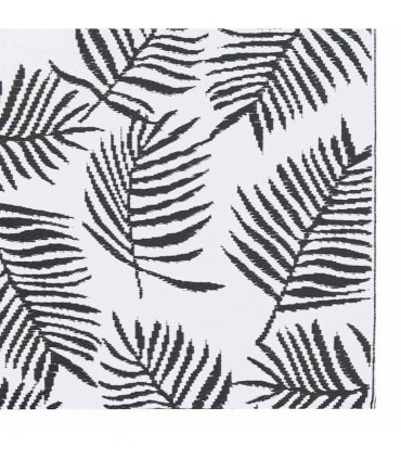 vidaXL Outdoor Carpet ARAKIL White and Black 120x180 cm PP
