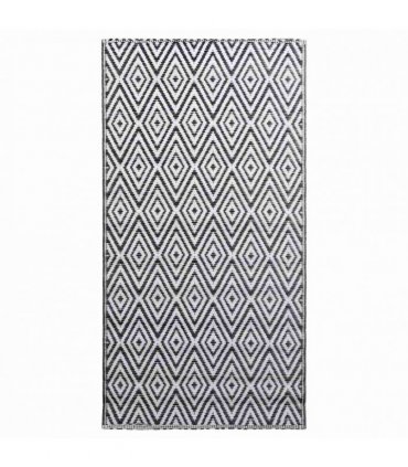 vidaXL Outdoor Carpet ARAKIL White and Black 120x180 cm PP