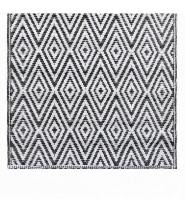 vidaXL Outdoor Carpet ARAKIL White and Black 120x180 cm PP