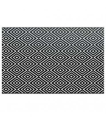 vidaXL Outdoor Carpet ARAKIL White and Black 190x290 cm PP