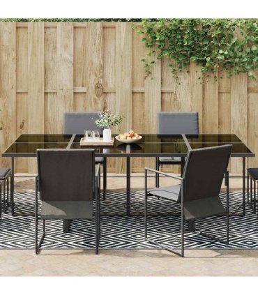 vidaXL Outdoor Carpet ARAKIL White and Black 190x290 cm PP