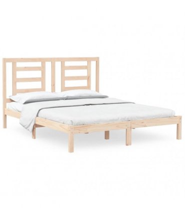 vidaXL Bed Frame without Mattress 150x200 cm Solid Wood Pine