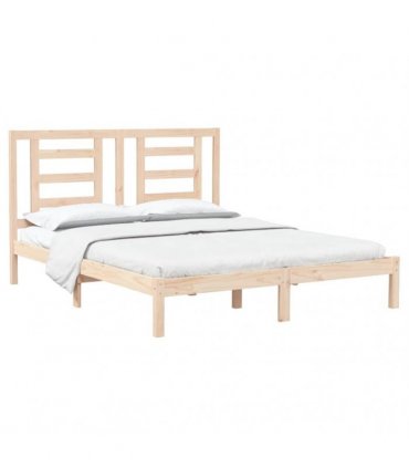 vidaXL Bed Frame without Mattress 150x200 cm Solid Wood Pine