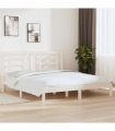 vidaXL Bed Frame without Mattress White 180x200 cm Solid Wood