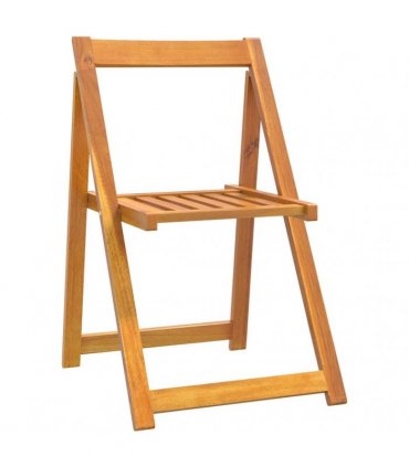 vidaXL Folding Chairs 6 pcs Solid Wood Acacia