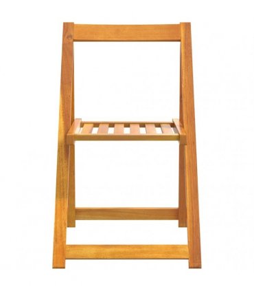vidaXL Folding Chairs 8 pcs Solid Wood Acacia