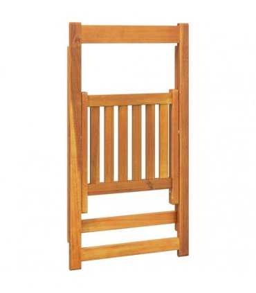 vidaXL Folding Chairs 8 pcs Solid Wood Acacia