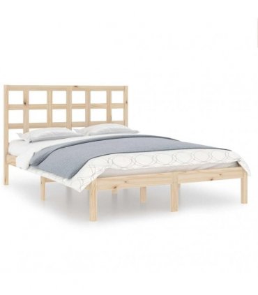 vidaXL Bed Frame without Mattress 135x190 cm Solid Wood