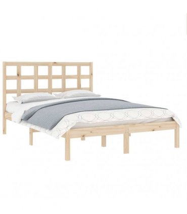 vidaXL Bed Frame without Mattress 135x190 cm Solid Wood