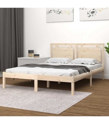 vidaXL Bed Frame without Mattress 150x200 cm Solid Wood