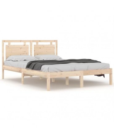 vidaXL Bed Frame without Mattress 150x200 cm Solid Wood